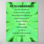 The Ten Commandments - Green Floral Poster