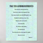 The Ten Commandments - Greenish Twists Poster