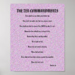 The Ten Commandments - JesPiddlin Speckles Poster