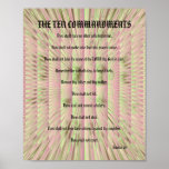 The Ten Commandments - Pink Spikes Poster