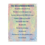 The Ten Commandments Postcard