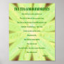 The Ten Commandments - Soft Yellow Floral Poster