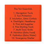 The Ten Essentials Magnet