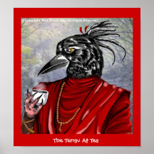 The Tengu At Tea Print