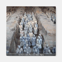 The Terra-cotta Warriors, Xi'an, China Magnets