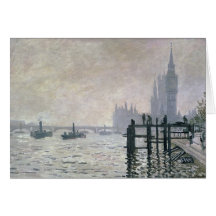 The Thames below Westminster, 1871 Cards