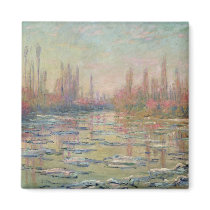 The Thaw on the Seine, near Vetheuil, 1880 Refrigerator Magnet