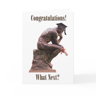 The Thinker Graduate/Congratulations Card by Ars_Brevis