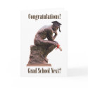 The Thinker Graduate/Congratulations Card