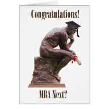 The Thinker Graduate/Congratulations Card