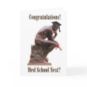 The Thinker Graduation Card