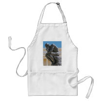 The Thinker photo painting apron