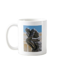 The Thinker photo painting mug