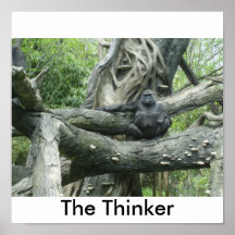 The Thinker Posters