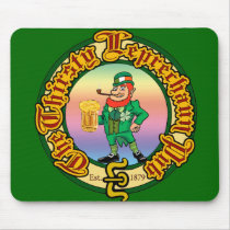 The Thirsty Leprechaun Pub Mouse Pads