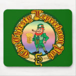 The Thirsty Leprechaun Pub mousepads