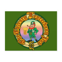 The Thirsty Leprechaun Pub Post Card