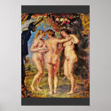 The Three Graces,  By Rubens, Peter Paul posters