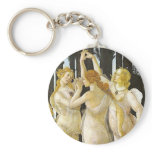 The Three Graces by Sandro Botticelli keychains