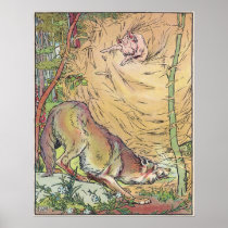 The Three Little Pigs Straw House Fairy Tale 1904 Posters