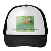 The Three Monkey Brothers Trucker Hat