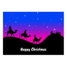 The Three Wisemen, Happy Christmas Business Card Template