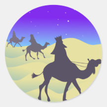 The Three Wisemen Round Sticker