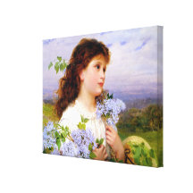 The Time of the Lilacs by Sophie Anderson Canvas Print