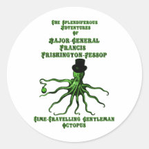 The Time-Travelling Gentleman Octopus Sticker