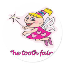 The Tooth Fairy Round Sticker