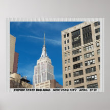 The Top of Empire State Building Canvas 32x24 in. Print