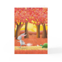The Tortoise and the Hare - greeting card