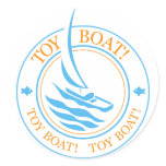 The Tot Spot_Toy Boat (Blue & Gold) Stickers