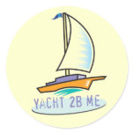 The Tot Spot_Yacht 2B Me™ Logo Boat Round Sticker