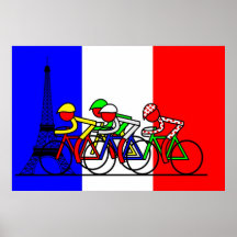 The Tour Arrives in Paris Print