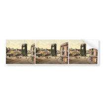 The Tower, Newton Abbott, England rare Photochrom Bumper Sticker