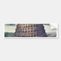 The Tower Of Babel. By Pieter Bruegel Bumper Stickers