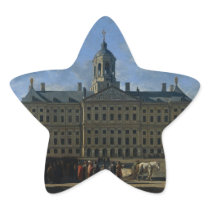The town hall on the Dam, Amsterdam Star Stickers