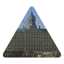 The town hall on the Dam, Amsterdam Triangle Stickers