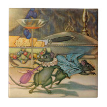 The Town Mouse and The Country Mouse Ceramic Tile