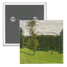 The Train in the Country, c.1870-71 Pinback Buttons