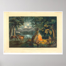 The Trapper's Camp-fire 1866 (1779A)