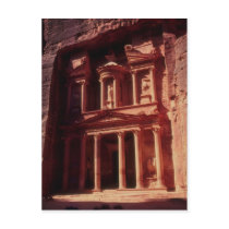 The Treasury, Petra, ancient city of northwestern Post Card