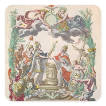 The Treaty of Versailles in 1768 Stickers