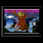 The tree is alive postcards