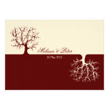 The Tree of Life Yin-Yang Wedding Invitation