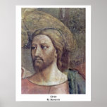 The Tribute Money Detail: Christ By Masaccio Poster