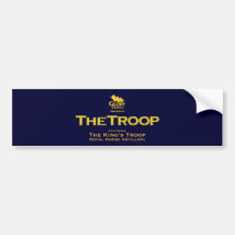 THE TROOP Navy Bumper / Window Sticker. Bumper Sticker