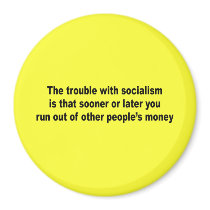 The trouble with socialism is fridge magnets