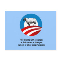 The trouble with socialism is post card